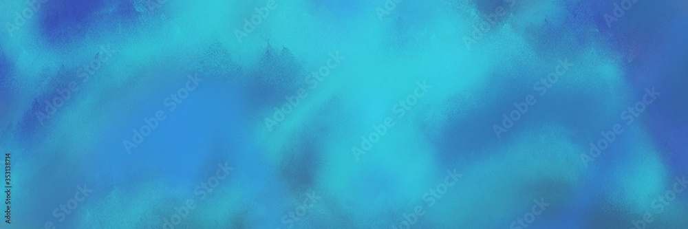 painted antique horizontal banner background with steel blue, medium turquoise and teal blue color. can be used as header or banner painted antique horizontal banner background with steel blue, medium turquoise and teal blue color. can be used as header or banner
