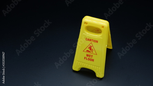 Wallpaper Mural caution wet floor sign Torontodigital.ca