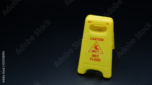 Wallpaper Mural caution wet floor sign Torontodigital.ca