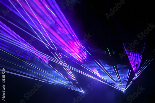 Colorful laser show