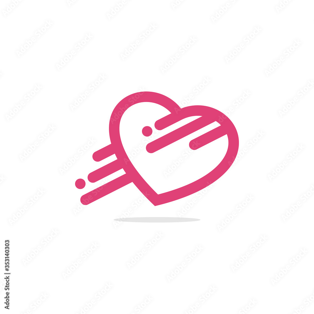 Heart Love Logo Vector Design Template Heart Love Logo Vector Design Template