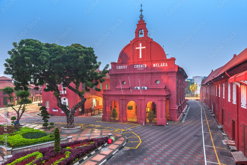 Obraz premium Christ Church Melaka in Malacca, Malaysia