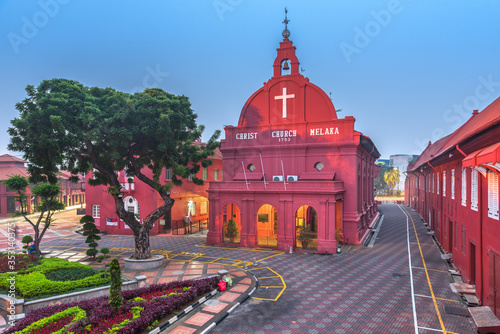 Fényképezés Christ Church Melaka in Malacca, Malaysia