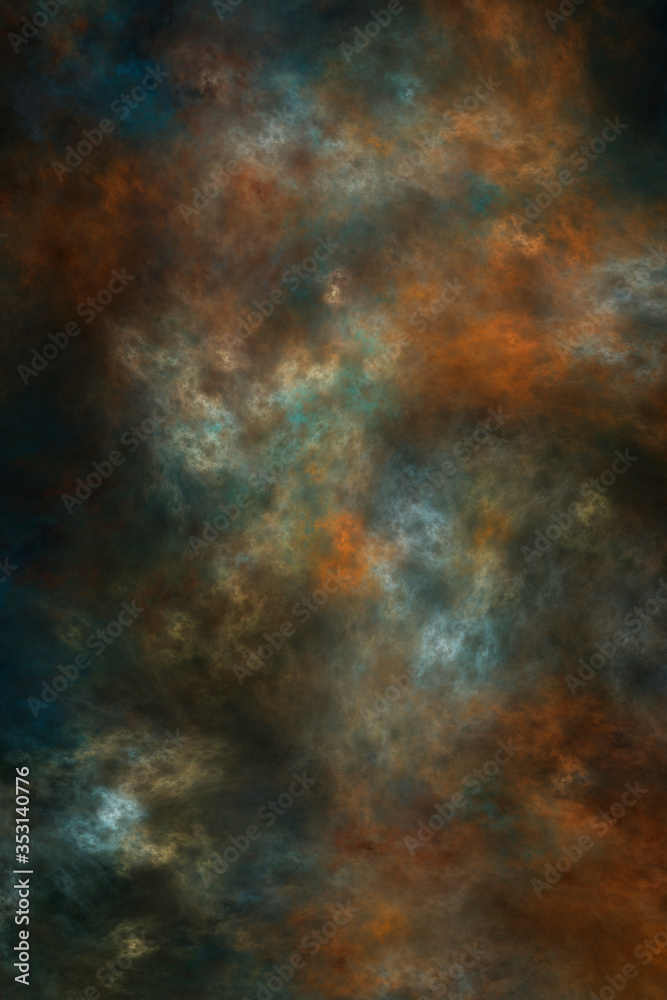 The colors in the series, awesome digital art paint. Background consists of fractal color texture and is suitable for use in projects on imagination, creativity and design. 3d fractal render