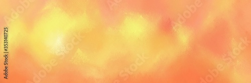 painted decorative horizontal background design with sandy brown  khaki and coral color. can be used as header or banner