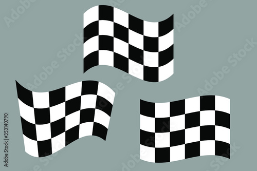 checkered racing flag vector