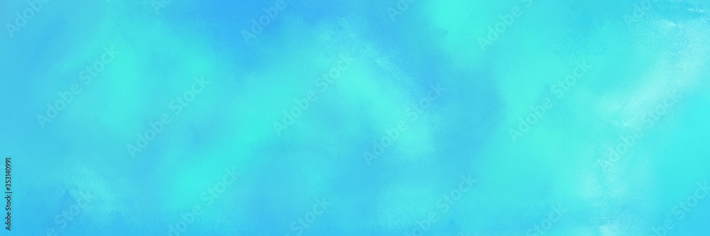 abstract retro horizontal background with turquoise, aqua marine and dodger blue color. can be used as header or banner