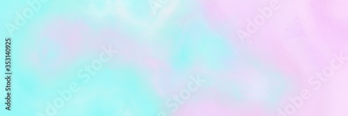 abstract grunge horizontal texture with lavender, pale turquoise and thistle color. can be used as header or banner