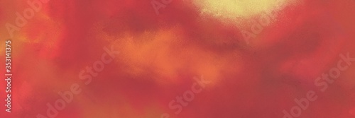 painted grunge horizontal background banner with moderate red  burly wood and peru color. can be used as header or banner