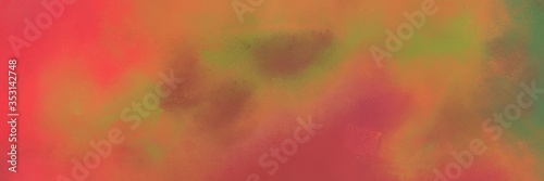 painted decorative horizontal background texture with moderate red  coffee and tomato color. can be used as header or banner