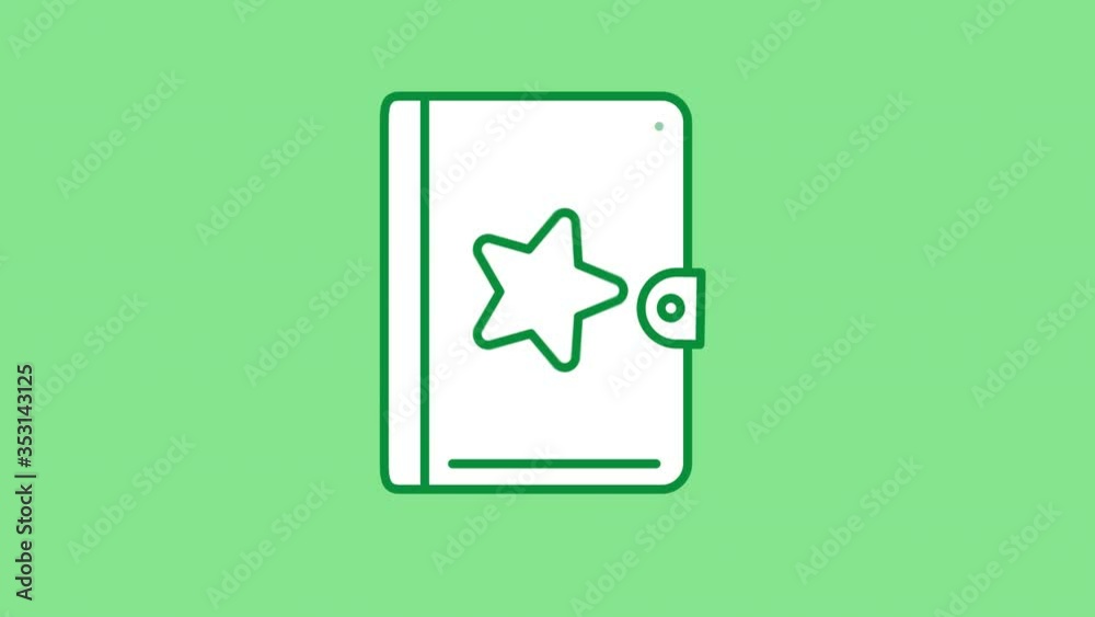 Notebook line icon on the Alpha Channel Notebook line icon on the Alpha Channel