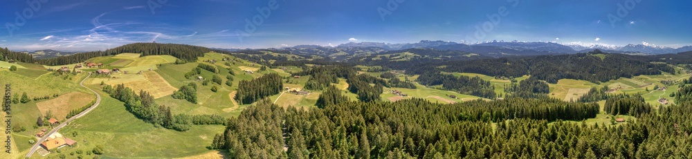 Emmentaler Aussicht in der schönen Schweiz