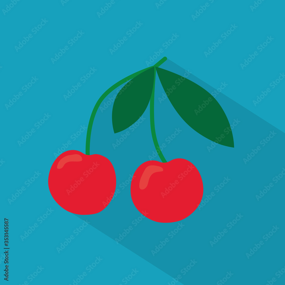 cherry fruit icon- vector illustration cherry fruit icon- vector illustration