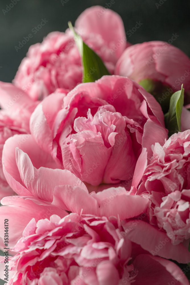Bouquet of beautiful fresh peonies Bouquet of beautiful fresh peonies