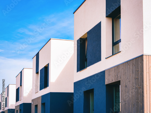 Apartment homes residential buildings complex real estate copy space_4x3