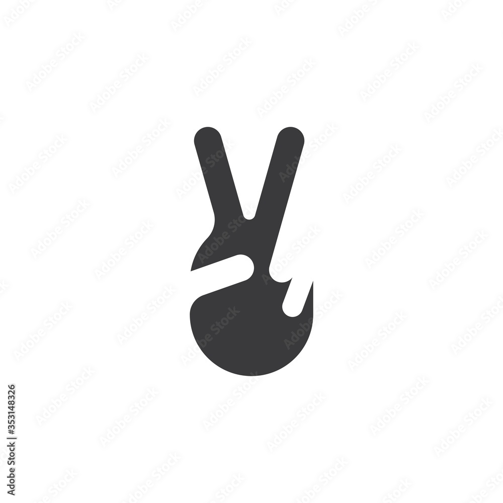 peace hand gesture icon vector illustration design peace hand gesture icon vector illustration design