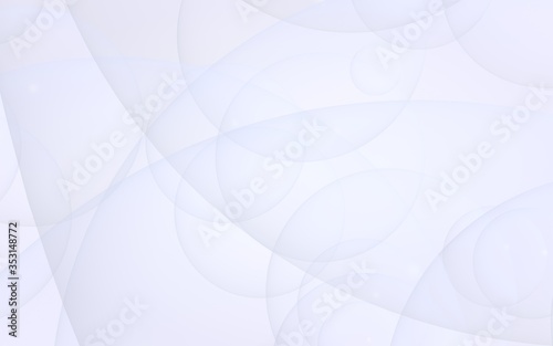 Wallpaper Mural Abstract white background. Backdrop with light transparent bubbles. 3D illustration Torontodigital.ca