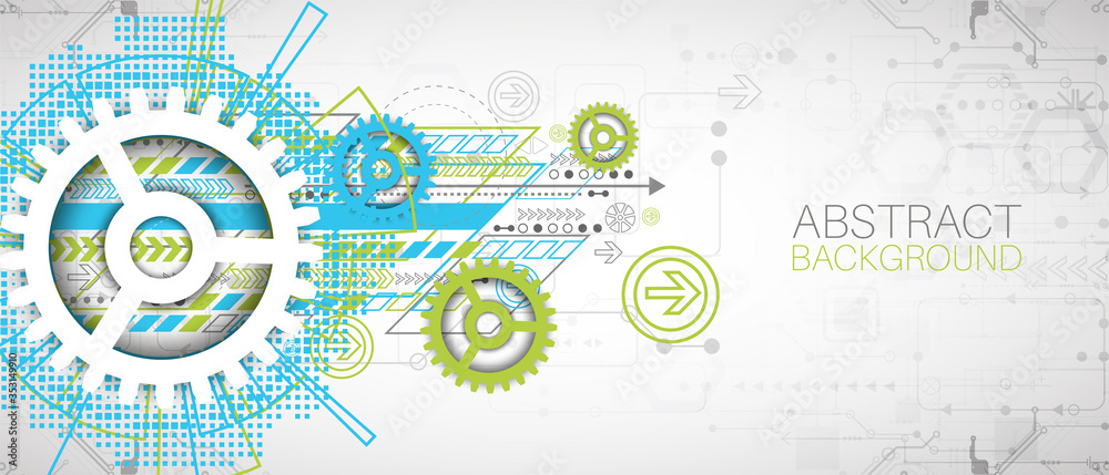 Modern futuristic, engineering, science, technology vector background.