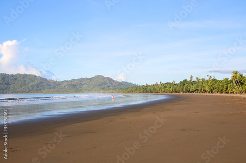 Paradise tropical beach in Tambor  Costa Rica