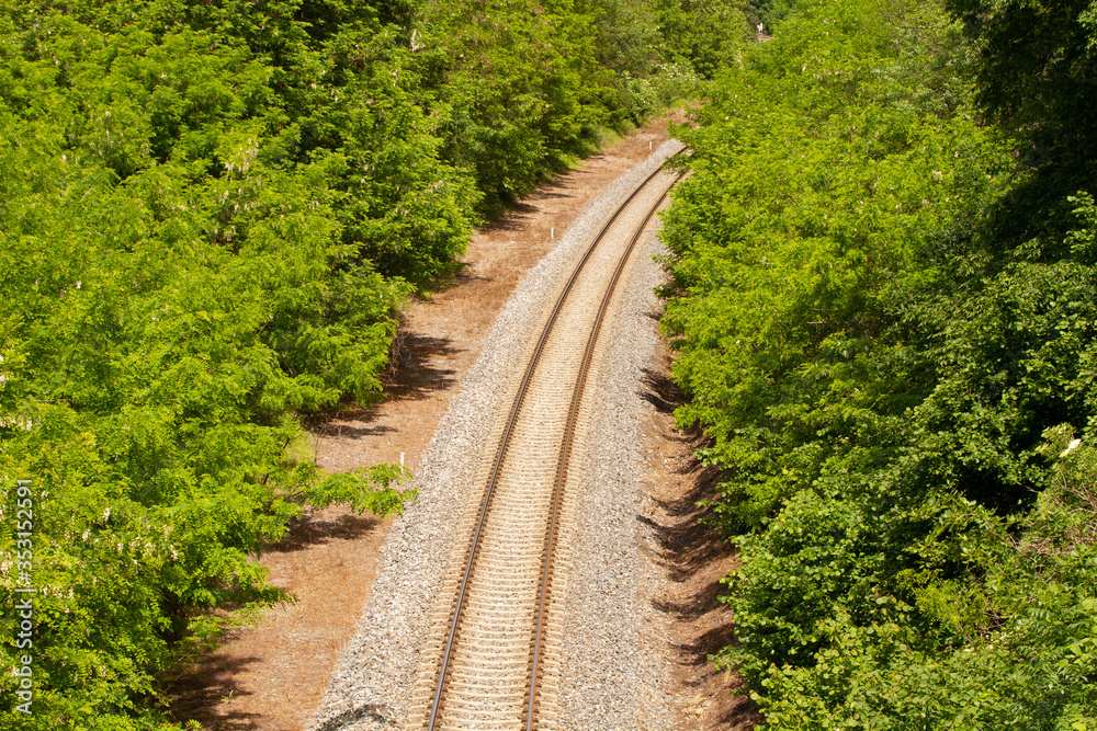 railway in the countryside railway in the countryside