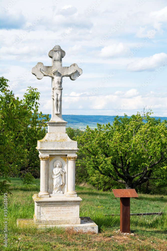 Waycross wth statue of jesus in Burgenland