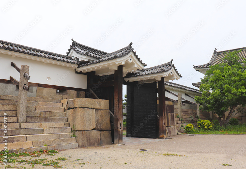 高麗門形式の城門(大阪城大手門) Stock Photo Adobe Stock