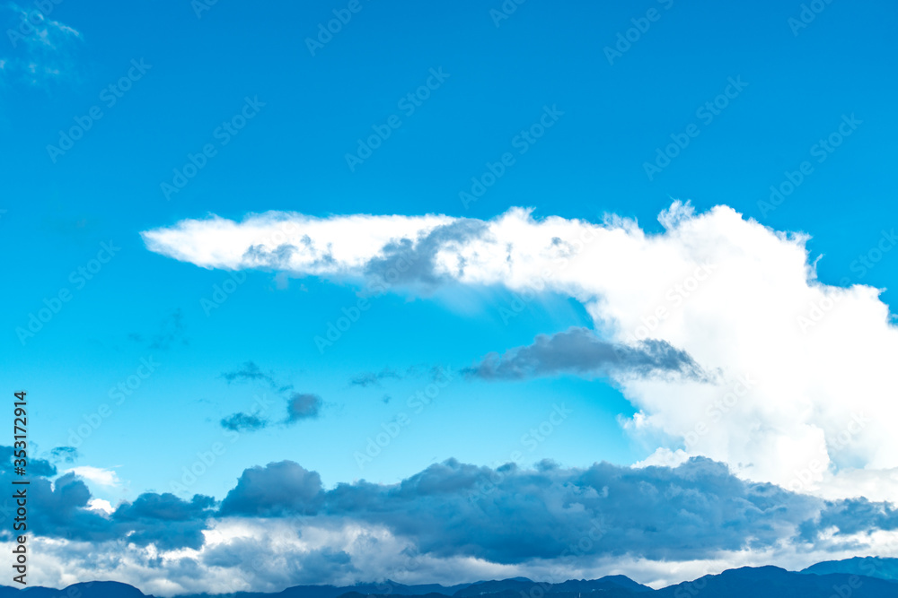 blue sky background with tiny clouds. panorama blue sky background with tiny clouds. panorama