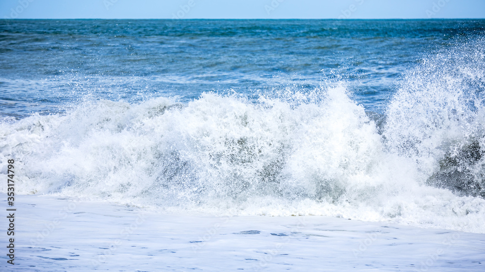 stormy ocean scenery background