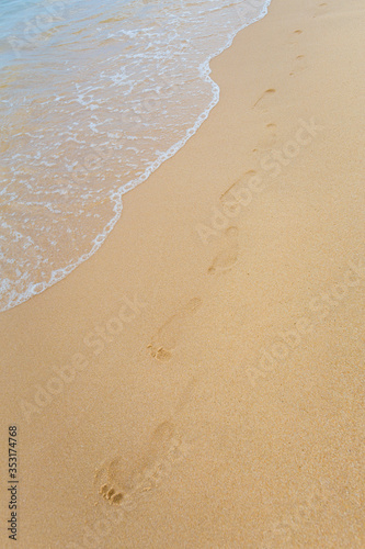 Footsteps in the sand phu Quoc