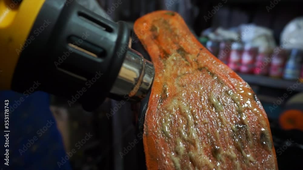 Secando cola de sapato