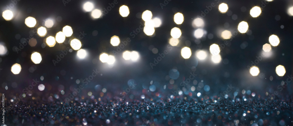 Christmas and New Year holidays glitter bokeh background