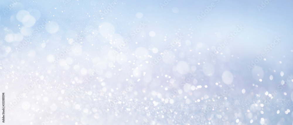 Christmas and New Year holidays glitter bokeh background