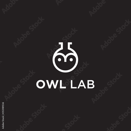 owl lab logo. owl icon