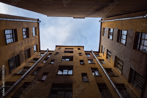 Courtyard of a residential ...
