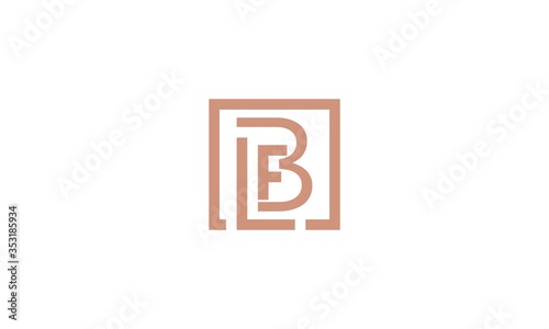 blf logo design, b, l, f, icon, square