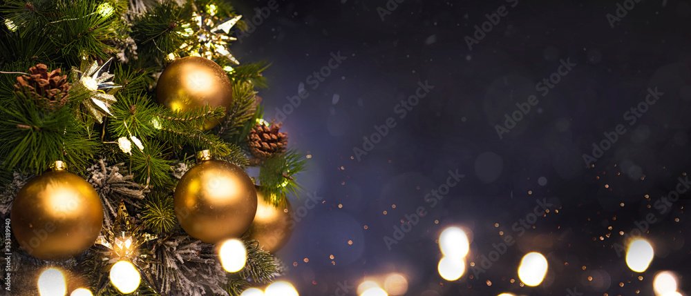 Christmas and New Year holidays background