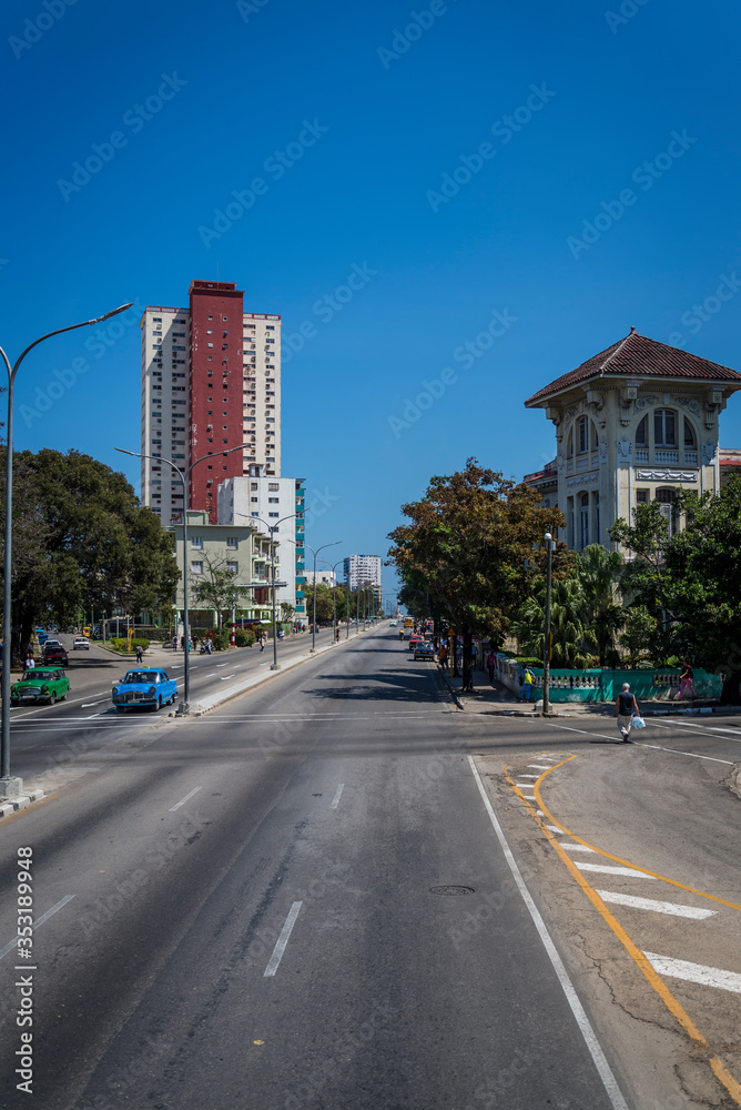 Avenida de los Presidentes, Vedado district, Havana, Cuba