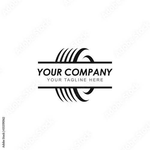 Tire shop logo vector design.