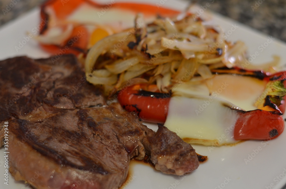 ojo de bife con verduras ojo de bife con verduras