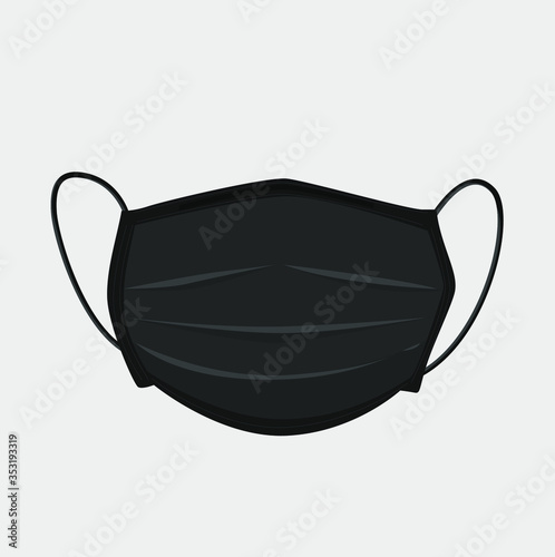 Colored medical mask for protection during a pandemic on a colored background