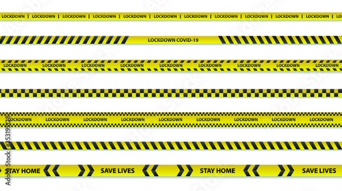 Stay at home quarantine lockdown label and warning, stop coronavirus COVID-19 spreading. safe lettering typography poster with text logo, ash tag or hashtag. Virus vector illustration