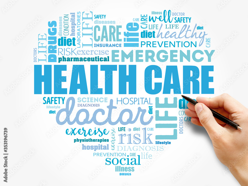 Health care word cloud collage, health concept Health care word cloud collage, health concept