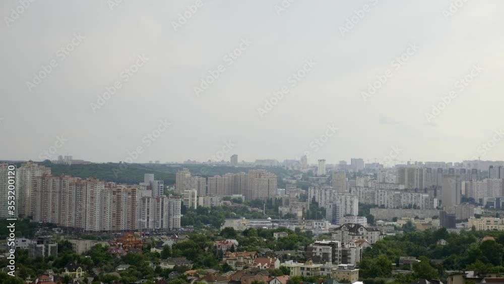 Kyiv Ukraine - Cityscape Panorama Aerial Shot - Summer 2019 Kyiv Ukraine - Cityscape Panorama Aerial Shot - Summer 2019