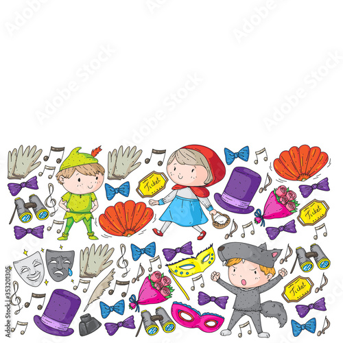 Children theatre. Theatre perfomance with kids.