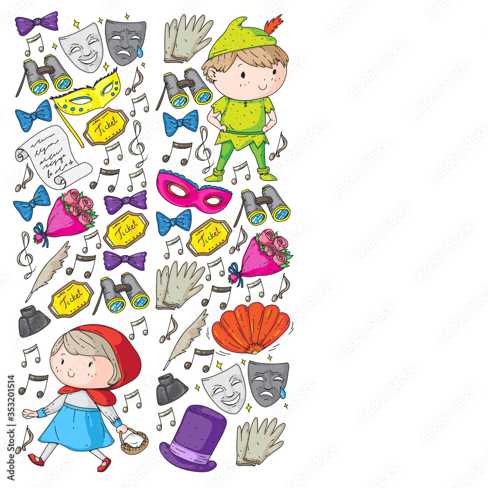 Children theatre. Theatre perfomance with kids.