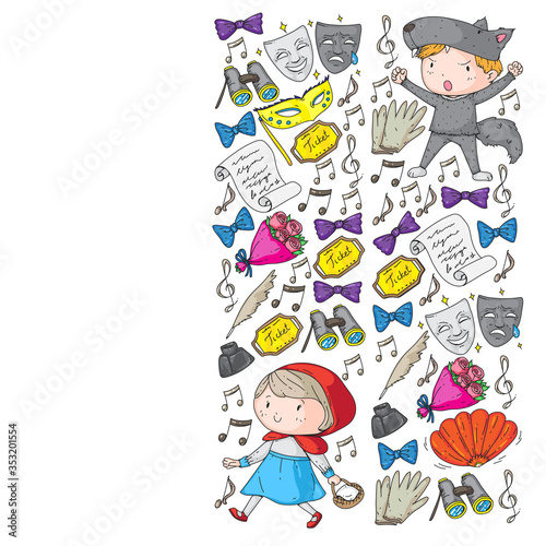 Children theatre. Theatre perfomance with kids.