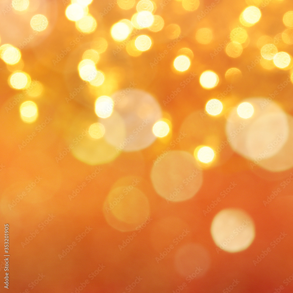 Fototapeta premium Boże Narodzenie jasne tło. Świecące tło wakacje. Nieostre Tło Z Migającymi Gwiazdami. Niewyraźne Bokeh.