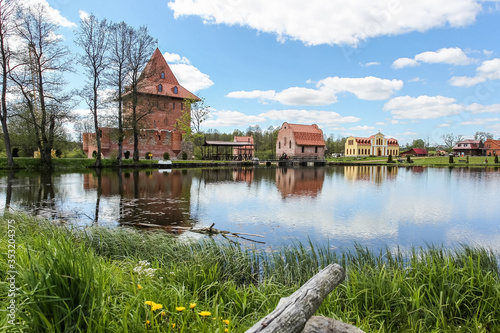 Park-museum of interactive history Sula, The recreation center. Park-museum of interactive history Sula in Belarus near Minsk. Belarus, 23.05.2020 photo