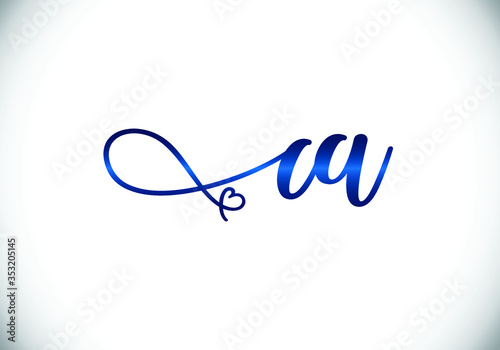 Initial Monogram Letter CA Logo Design Vector Template. CA Letter Logo Design