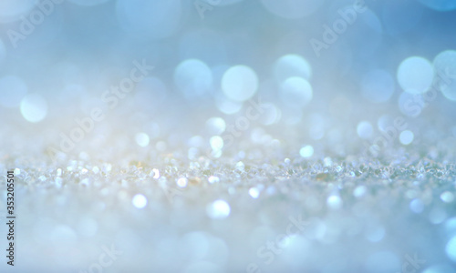 Christmas light background. Holiday glowing backdrop. Defocused Background With Blinking Stars. Blurred Bokeh. © Vladimir